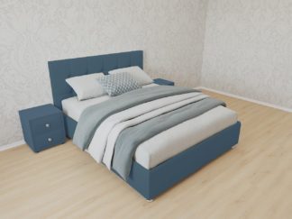 Кровать с матрасом Велюр бирюзовый