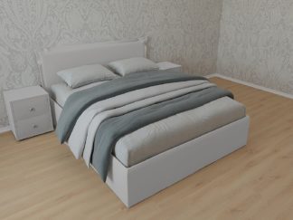 кровать дели велюр серый