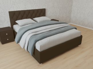 кровать версаль велюр коричневый