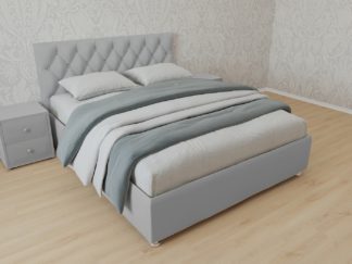 кровать версаль велюр серый