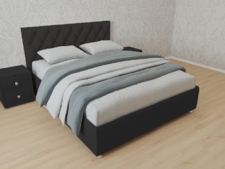 кровать версаль велюр темно-серый