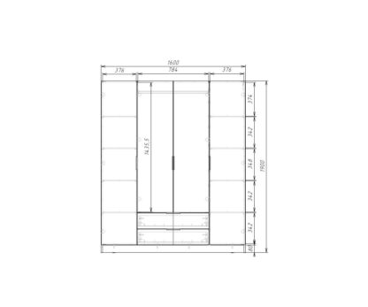Шкаф эш3-19-16-2яс