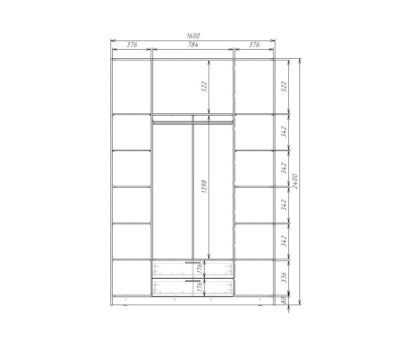 Шкаф эш3-24-16-2яс