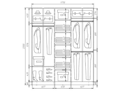 Шкаф купе шк2218с