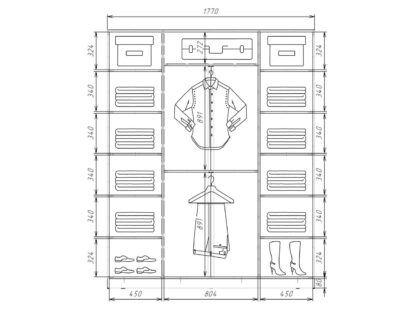 Шкаф купе шк22418с2