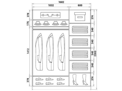 Шкаф купе шк2317с