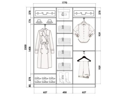 Шкаф купе шк23418с