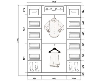 Шкаф купе шк23418с2