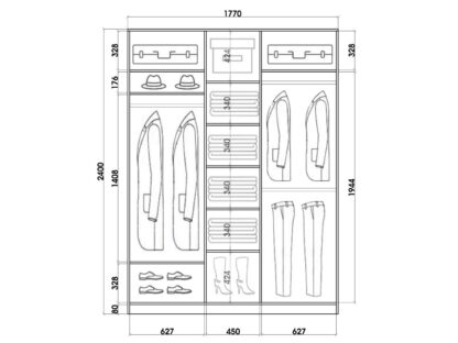 Шкаф купе шк2418с