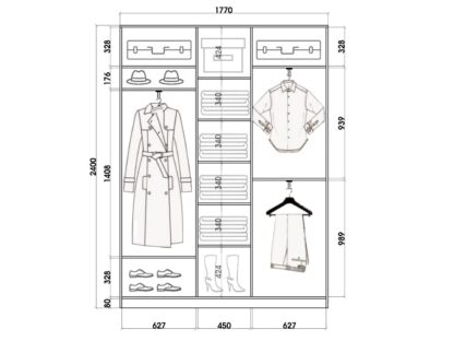 Шкаф купе шк24418с