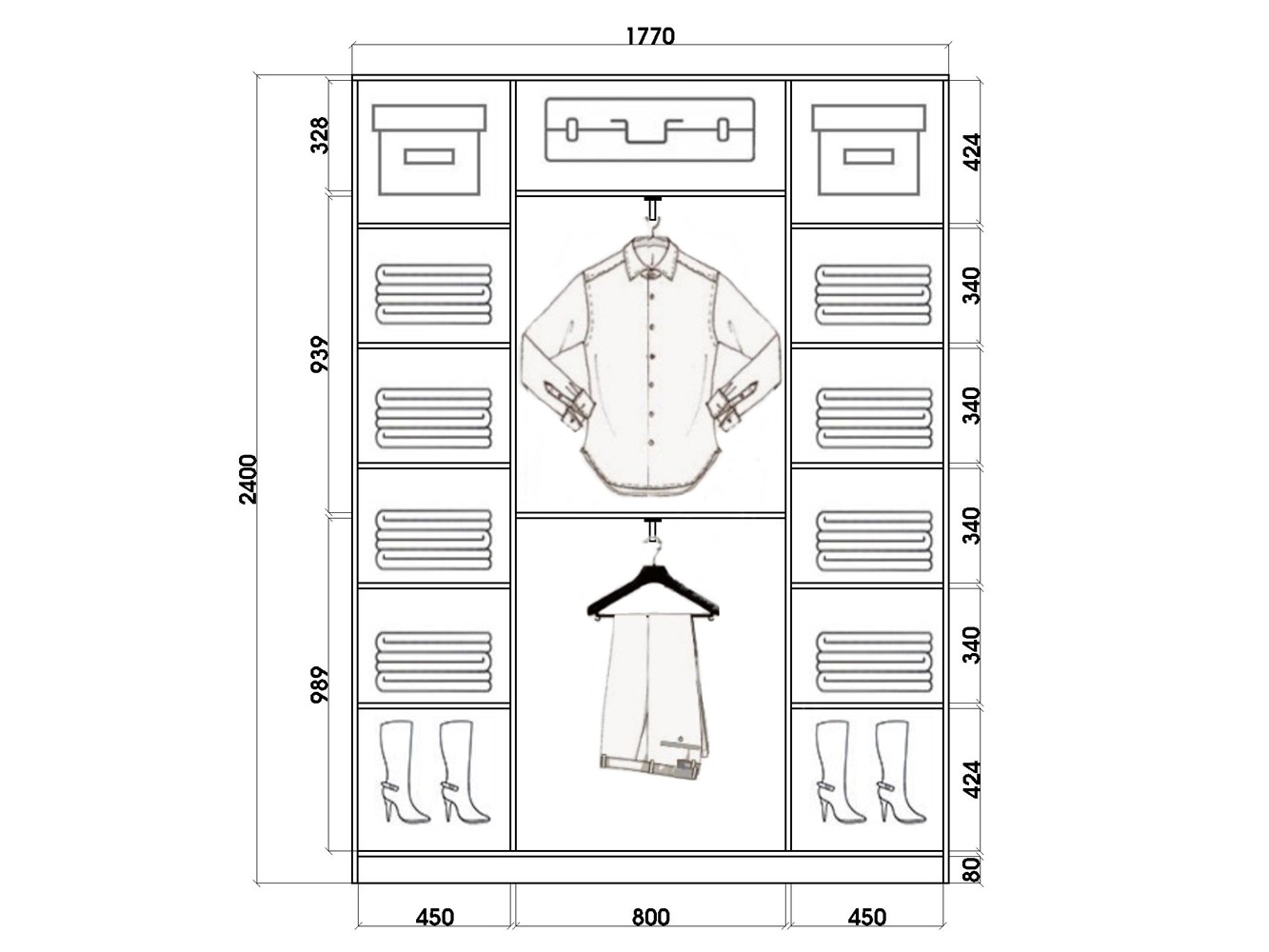 шк24418с2 Шкаф купе шк24418с2